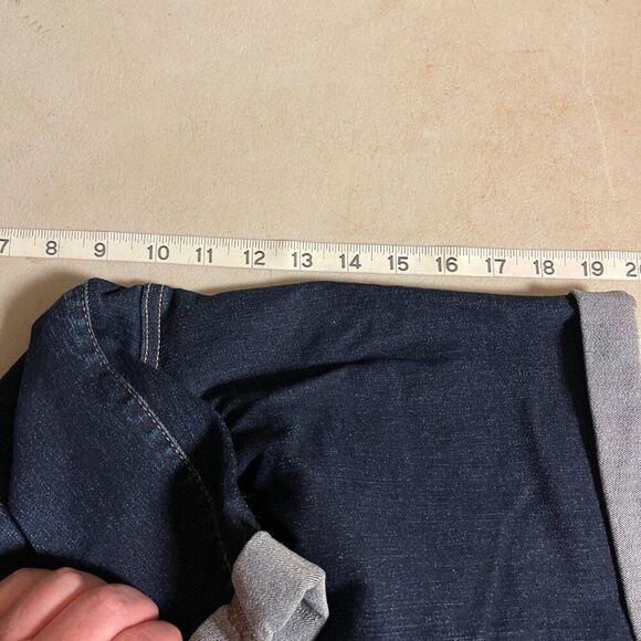 •TERRA & SKY•DARK WASH DENIM BERMUDA CUFFED HEM SHORTS  Plus SIZE 20W - Picture 9 of 9